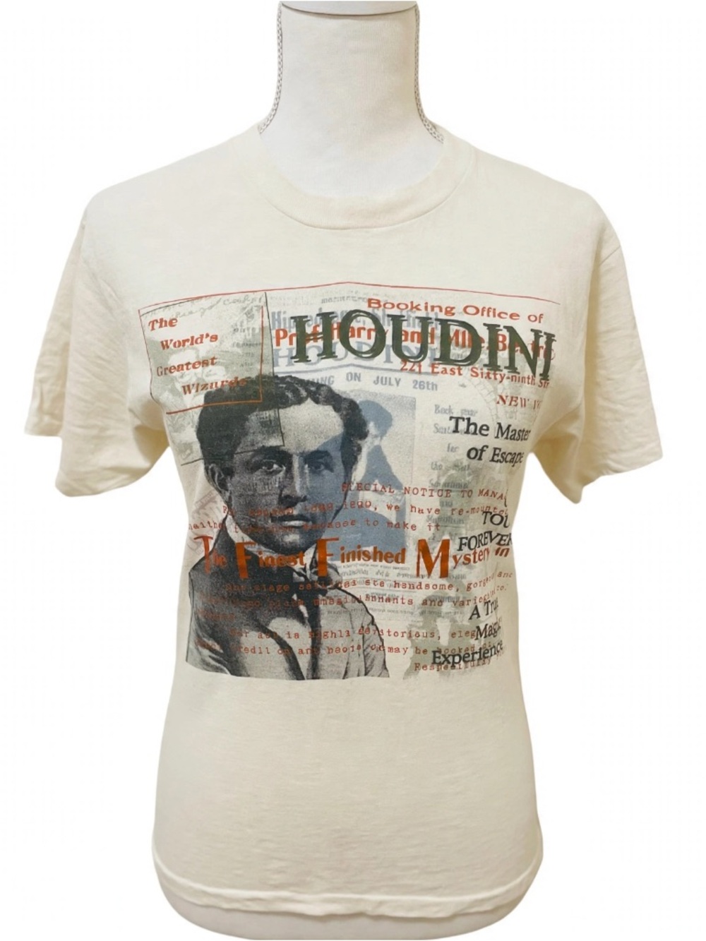 Vintage 90s Harry Houdini Oneita Power-T Shirt One stitch Size Large 100 Cotton